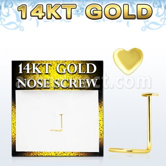 gsht piercing nariz l oro 14 kts 0 6mm corazon oro liso 2 5mm distribuidor mayorista