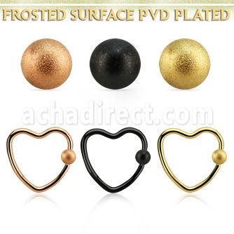hcrt16f3 aro bola presion corazon acero anodizado bola acero esmerilado