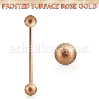 inttfo5s barbell industrial acero 316l pvd oro rosa bolas acero esmeriladas 5mm venta