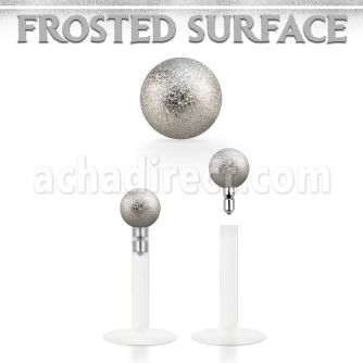 lbifo3 labret bio flexible transparente empuje acero 316l bola acero esmerilado 3mm venta