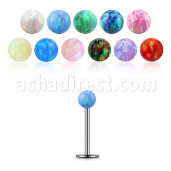 lbop3xs labret acero 316l bola opalo 3mm distribuidor