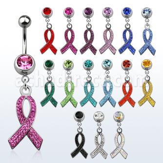 mcd501f piercing ombligo acero quirurgico bola joya bisel 8mm lazo ferido colgado 10mm venta