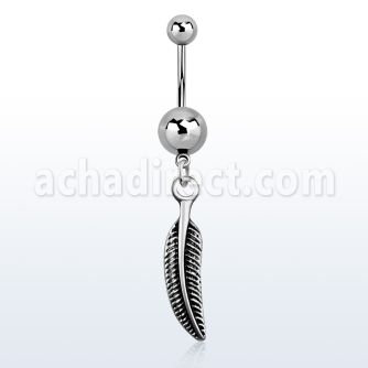 msd638 piercing ombligo acero quirurgico bola acero liso bisel 8mm 5mm pluma curvada 10mm mayorista