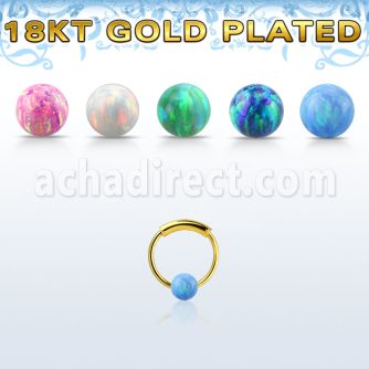 ns01rgo aro nariz continuo plata 925 oro 18 kts 0 6mm bola opalo 3mm 8mm mayorista