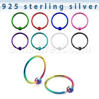 ns06bl aro nariz plata esterlina colores 0 6mm bola 10mm 1 pieza distribuidor mayorista