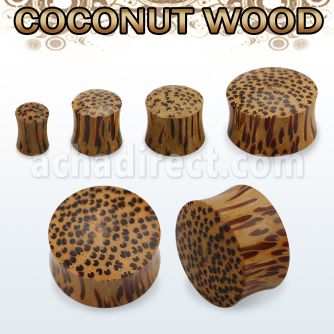 pwb dilatacion plug doble flare madera coco distribuidor mayorista