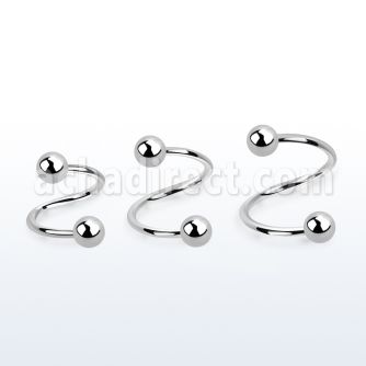 sp20b espiral ceja acero quirurgico bolas 3mm mayorista