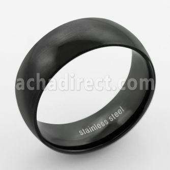 srb64 anillo banda ancha acero inoxidable anodizado negra brillo espejo mayorista