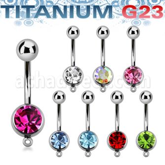 ubn1cgh piercing ombligo titanio g23 bola 8mm joya bisel bola titanio liso 5mm gancho conectar partes s venta