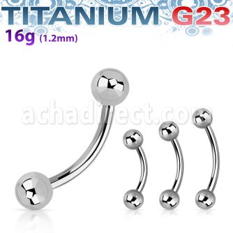 ubneb banana ceja titanio g23 bolas 3mm distribuidor