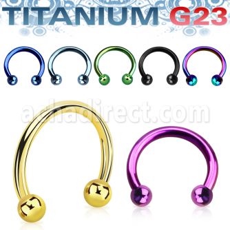 utcbeb25 barbell circular acero quirurgico anodizado bolas 2 5mm venta