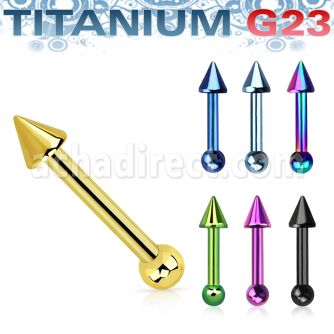 utrgt16 barbell tragus titanio g23 anodizado cono 2 5mm bola 3mm distribuidor mayorista