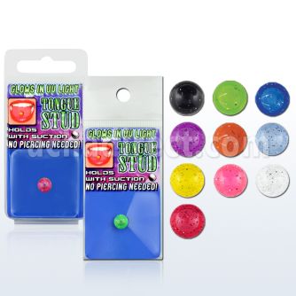 uvtgst piercing lengua falso uv se sostiene succion 1 pieza al por mayor