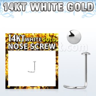 wsrd piercing nariz l oro blanco 14 kts 0 6mm redonda oro liso 2mm distribuidor