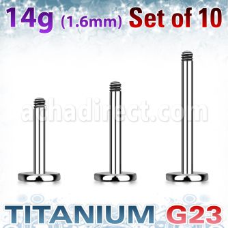 xulb14g pack 10 barras labret titanio g23 rosca distribuidor