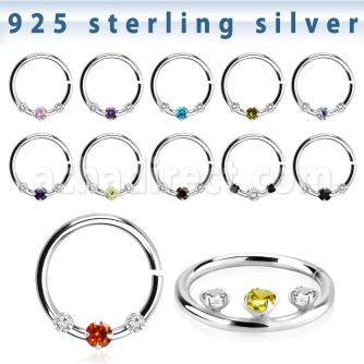 agspvz1x aro continuo plata 925 piercing septum 1mm zirconia 2mm centro entre 1 5mm 10mm distribuidor