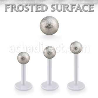 albfo4 labret bio flex bola acero quirurquico 4mm superficie efecto esmerilado distribuidor