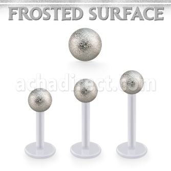 albfo5 labret bio flex bola acero quirurquico 5mm superficie efecto esmerilado distribuidor