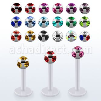 albmjb3 labret bio flex bola multi joya acero 316l brillo espejo 3mm venta