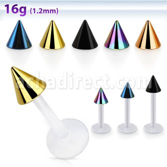 albtcn4 labret bio flex cono acero pvd 4mm venta