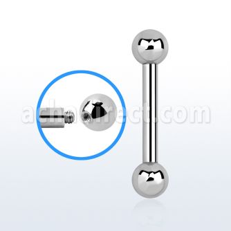 bb10x barbell lengua acero 316l 2 5mm bolas rosca externa 6mm venta