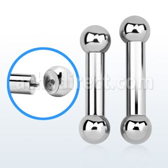 bb4x barbell lengua acero 316l 5mm bolas rosca externa 8mm al por mayor