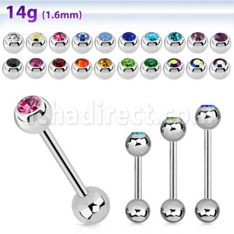 bbc barbell lengua acero quirurgico bola 6mm joya bisel bola acero liso 6mm inferior venta