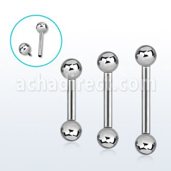 bbebin barbell ceja acero quirurgico bolas 3mm rosca interna distribuidor mayorista