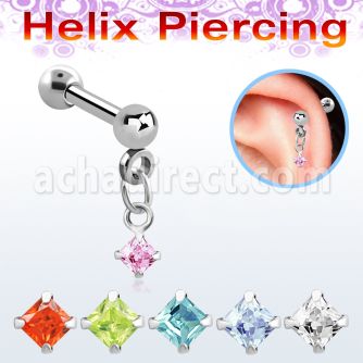 bberv4 barbell helix acero quirurgico cuadrada zirconita 3mm distribuidor mayorista