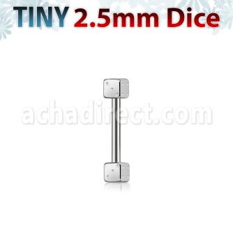 bbesdi25 barbell ceja acero quirurgico dados 2 5mmm distribuidor mayorista