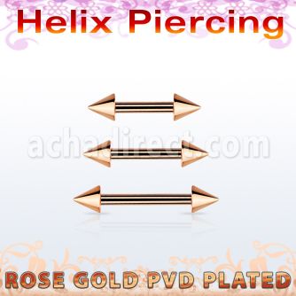bbettcn barbell ceja helix acero 316l pvd oro rosa conos 3mm venta