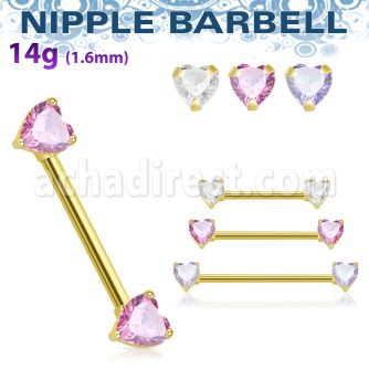 bbnptt2z distribuidor barbell pezon acero 316l anodizado oro rosa zirconitas s redondas 5mm hecho laton oro rosa venta por mayor