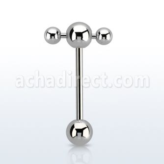 bbspnb4 barbell lengua cruzado acero 316l bolas 6mm barra cruzada bolas 4mms 58 16mm mayorista
