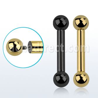 bbt8 barbell lengua acero 316l pvd 3mm bolas rosca interna 6mm venta