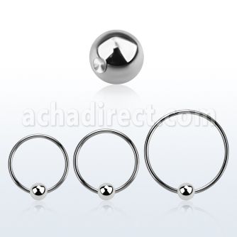 bcr14ml aro bola presion diametro acero 316l bola 5mm hendiduras usar como arete al por mayor