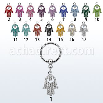 bcrs668s aro bola presion acero 316l mano fatima cristal distribuidor