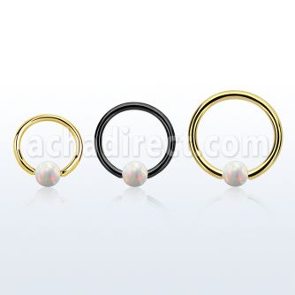 bcrt18o4 aro bola presion acero 316l pvd 1mm bola cierre 4mm opalo sintetico al por mayor
