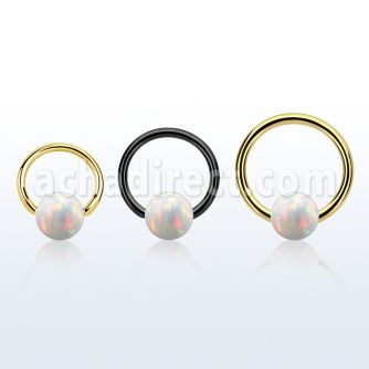bcrt18o6 aro bola presion acero 316l pvd 1mm bola cierre 6mm opalo sintetico mayorista