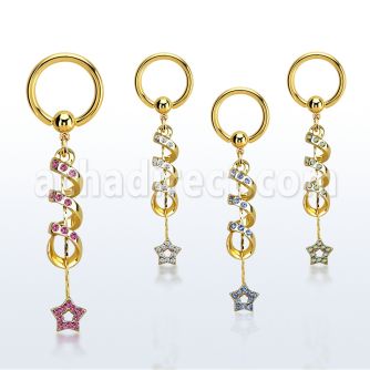 bcrtg701 aro bola presion acero 316l pvd dorado espiral estrella distribuidor