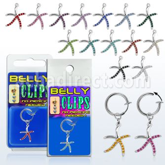 blcp643 clip ombligo falso estrella mar 1 pieza distribuidor mayorista