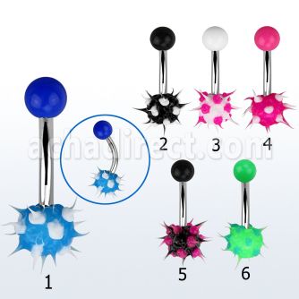 bncsh piercing ombligo acero quirurgico bola silicona bola acrilico liso venta