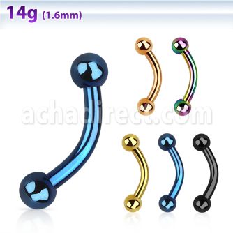 bnetbg banana ceja acero quirurgico anodizado bolas 3mm venta