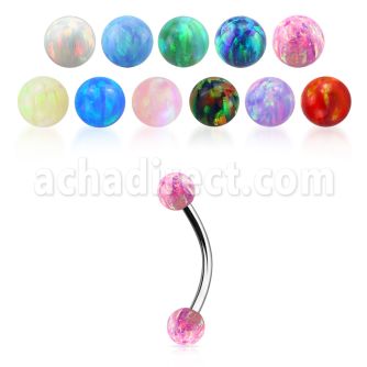 bnfr3ss mayorista banana ceja acero quirurgico 1mm bola 3mm multi cristal distribuidor mayorista