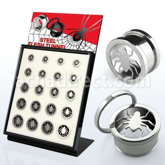 brpg146b display 20 dilataciones tunel tornillo acero brillo espejo logo arana 8mm 16mm distribuidor