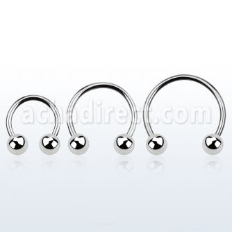 cbeb5l barbell circular diametro acero 316l bolas 5mm usar como arete al por mayor