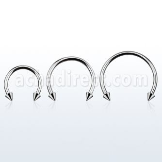 cbecn4l barbell circular diametro acero 316l 2 conos 4mm usar como arete mayorista