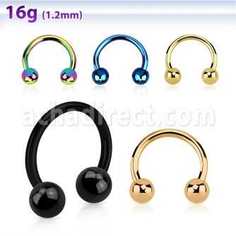 cbetb4 barbell circular acero quirurgico anodizado bolas 4mm al por mayor