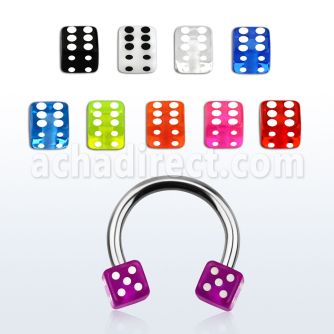 cbeuvdi barbell circular acero quirurgico dados acrilico uv 3mm 8mm distribuidor