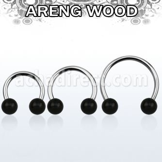 cbmar8l barbell circular diametro acero 316l bolas 8mm madera areng usar como arete venta