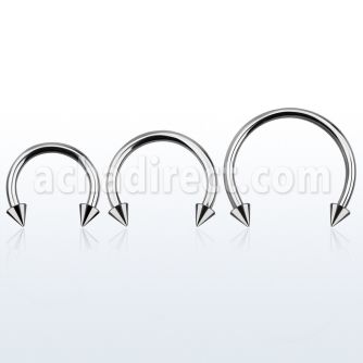 cbmcn5l barbell circular diametro acero 316l conos 5mm usar como arete distribuidor mayorista